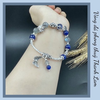 Vòng tay đá phong thuỷ phối bạc 925