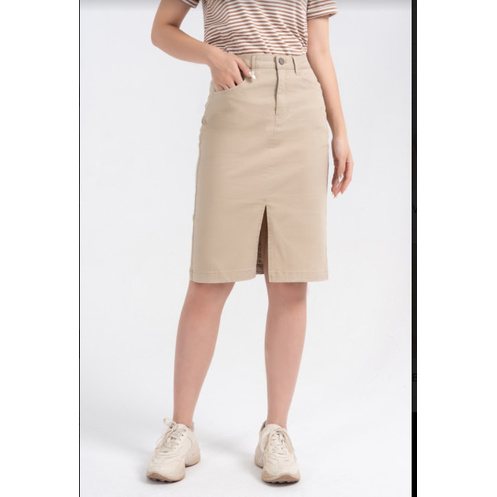 Chân Váy Ôm Dài Khaki Xẻ YODY Trẻ Trung Năng Động CJN4060 | BigBuy360 - bigbuy360.vn