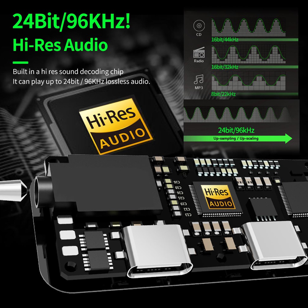 Cáp chuyển đổi âm thanh Plextone GS1II USB-C sang 3.5mm thiết kế 3 trong 1 sử dụng tiện lợi | BigBuy360 - bigbuy360.vn