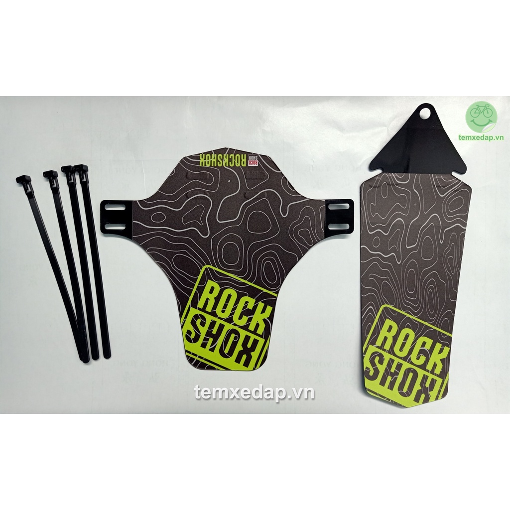 ☇№✸Dè chắn bùn xe đạp địa hình MTB ROCKSHOX 2021 | Mud Guard Bicycle Fenders CycleWrap