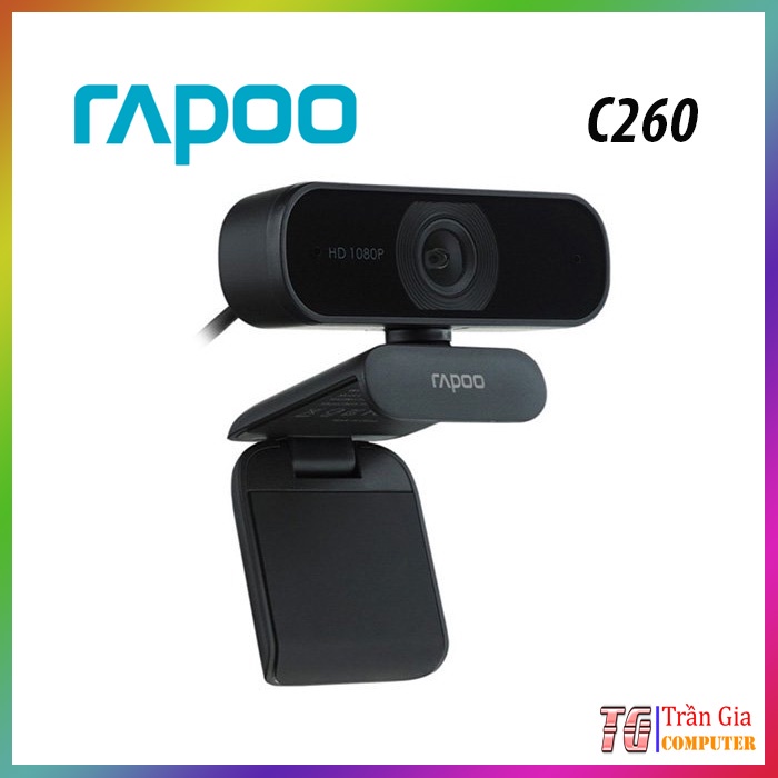 Webcam Rapoo C260 phân giải HD 1080p