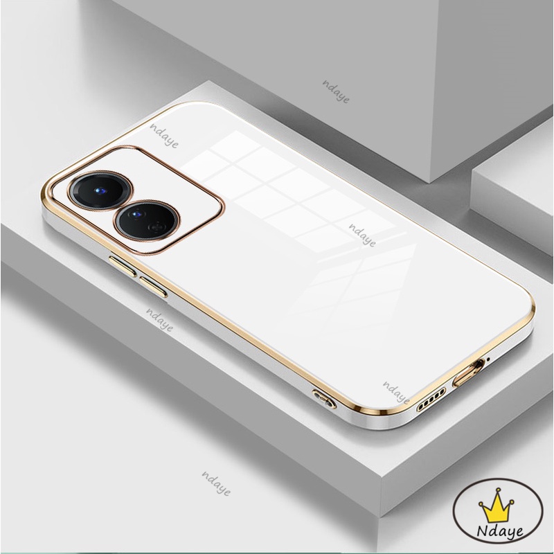 Ốp Lưng VIVO Y02S Y16 Y21 Y15S Y01 Y15A Y21S Y33T Y33S T1X Y20 Y20S Y12S Y12A Y35 2ZB Ốp Điện Thoại Viền Thẳng Màu Macaron Cho NDYZB