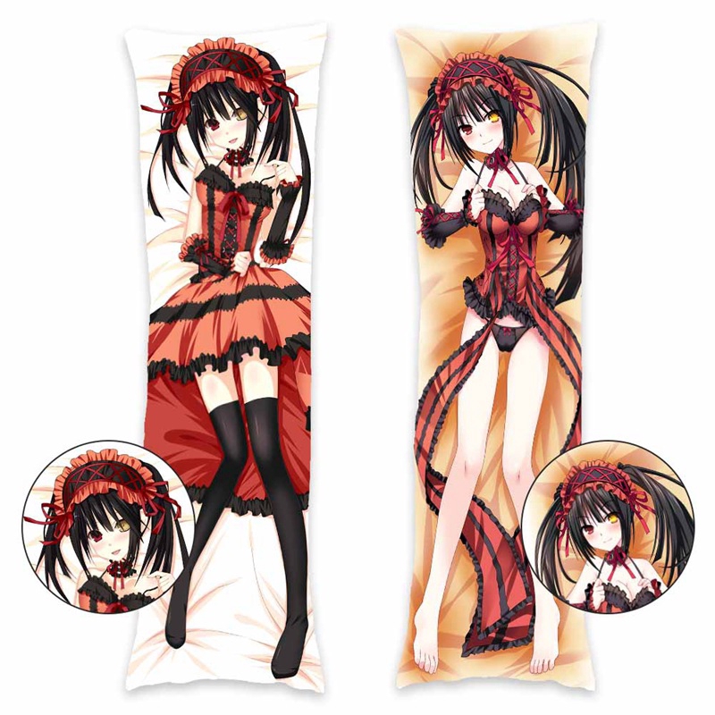 Áo gối ôm hình nhân vật anime Dakimakura Kurumi Tokisaki xinh xắn