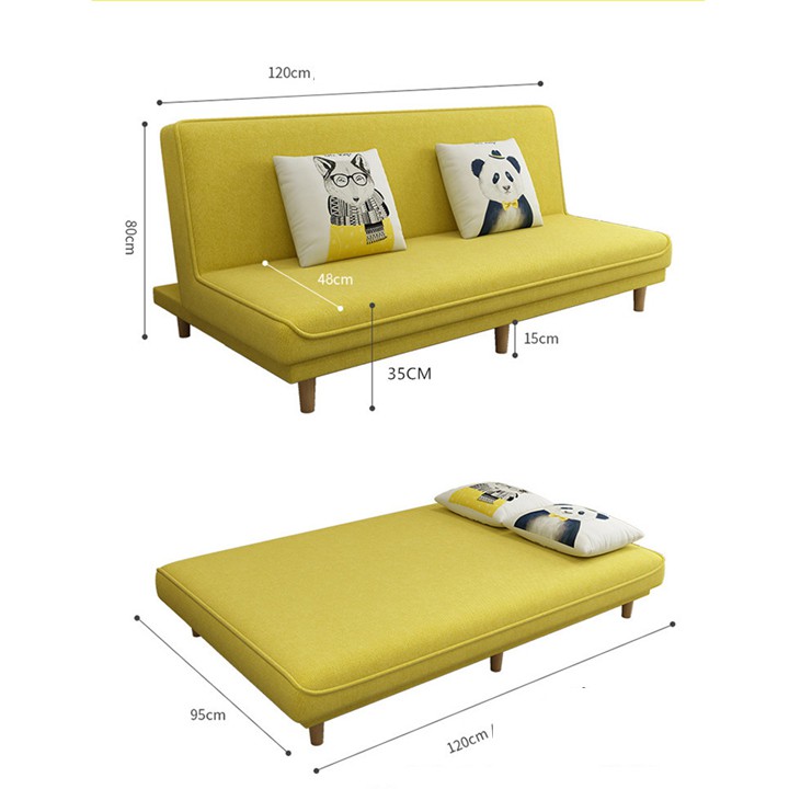 Ghế sofa kèm giường thông minh - Nội thất phòng khách thông minh chất liệu cao cấp kiểu dáng hiện đại có 2 kích thước