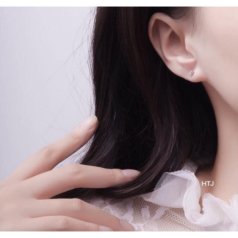 Bông nụ giá rẻ, Khuyên tai bạc nụ bạc thật sáng đẹp bền màu/ Trang sức bạc JQN