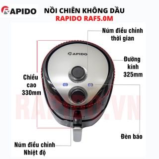NỒI CHIÊN KHÔNG DẦU RAPIDO 5L