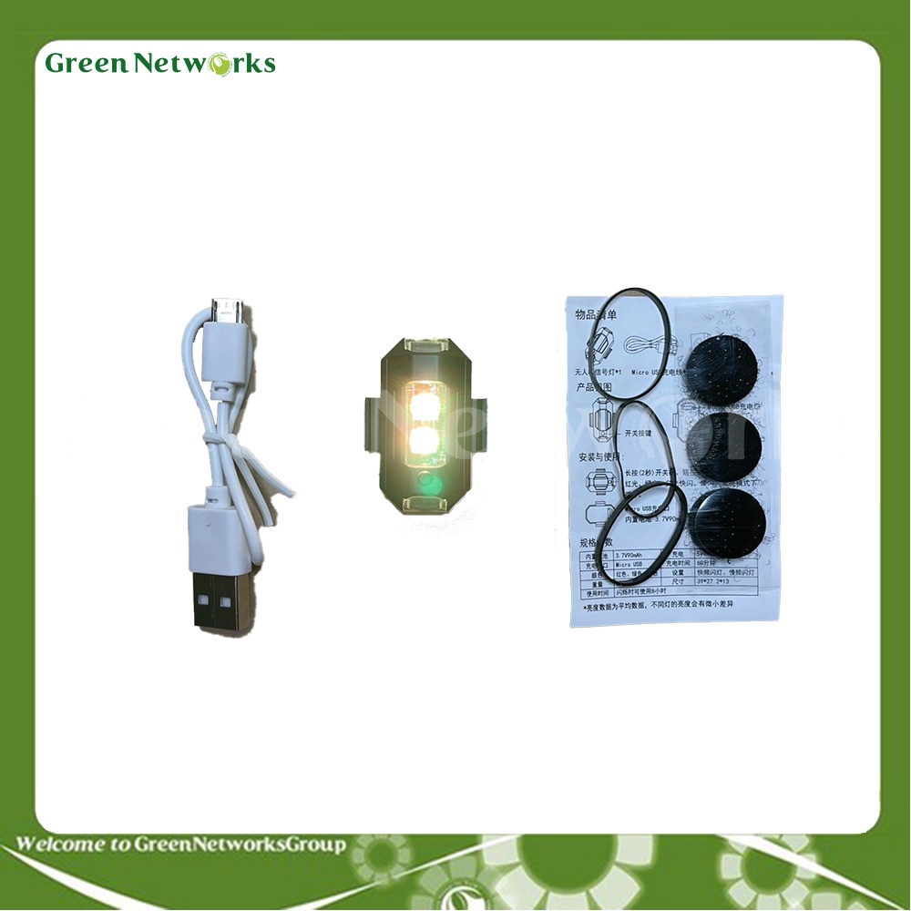 Đèn led  cảnh báo đuôi xe nhấp nháy 7 màu sạc bằng cổng Type-C có nhiều chế độ khác nhau – GreenNetWorks