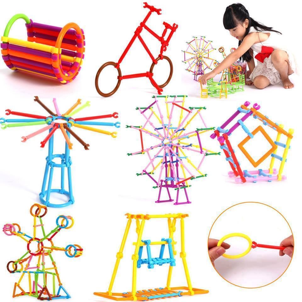 BỒ ĐỒ CHƠI GHÉP QUE 259 CHI TIẾT