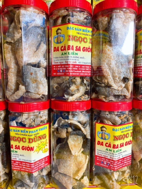 Da Cá BaSa Giòn ( ăn liền ) là món ăn yêu thích của Shop Đặc Sản Biển Phan Thiết NGỌC DŨNG; Hộp 200 gram. HSD 12 tháng