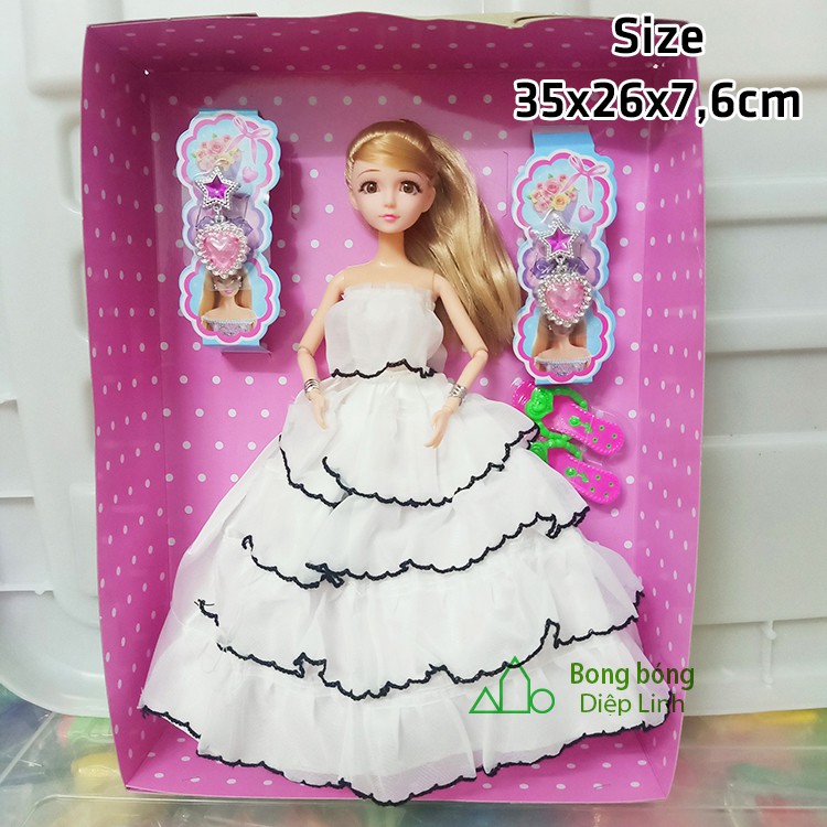 Búp bê công chúa-Búp bê Barbie xoay các khớp (chân, tay, vai, cổ)