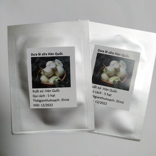 Hạt Giống Dưa Lê Ánh Sao ( Dưa Lê Sữa Hàn Quốc) 5 Hạt