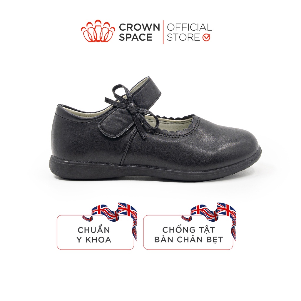 Giày Búp Bê Đi Học Bé Gái Crown Space School Shoes CRUK3074.
