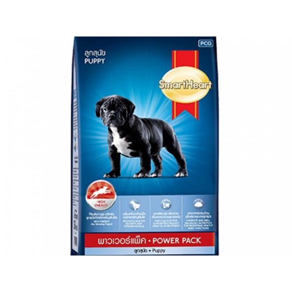 Smartheart Power Puppy 3kg- Thức Ăn Hạt Khô Smartheart Cho Chó Con Tạo Cơ Bắp Bao 3kg - Kpetmart