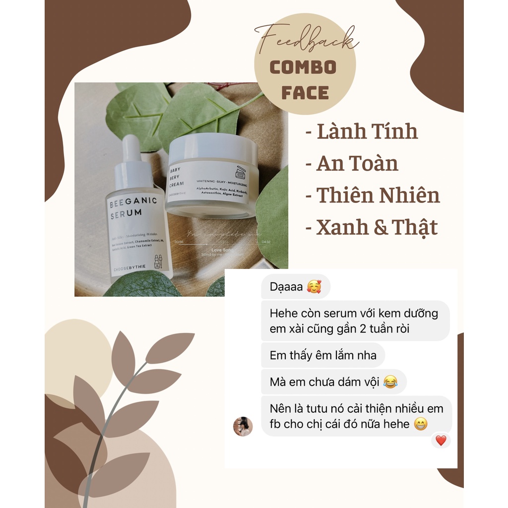 Kem Dưỡng Da Mặt Babyberry Cream - Handmade Trắng Sáng Da, Phục Hồi Da