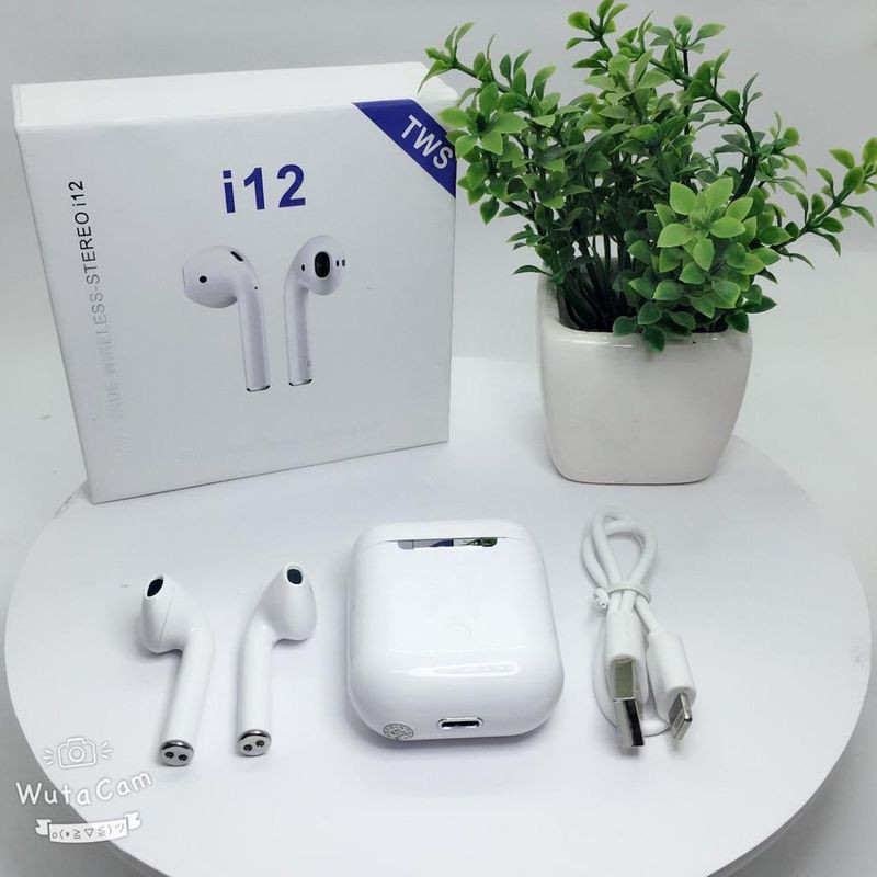 ( RẺ NHẤT SHOPEE )Tai nghe Bluetooth không dây i12S TWS có hộp sạc chuyên nghiệp cho IOS Androi