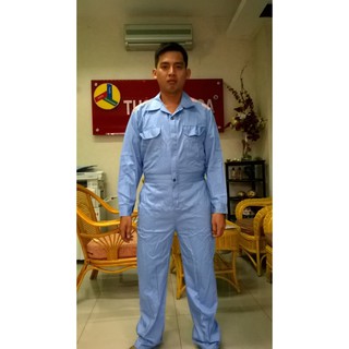 BỘ ĐỒNG PHỤC CÔNG NHÂN ÁO LIỀN QUẦN MÀU XANH