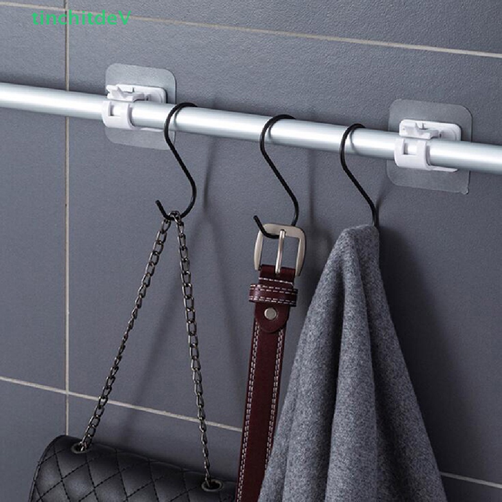 [TinchitdeV] 2 Kẹp Cố Định Rèm Cửa Tự Dính Không Cần Đóng Đinh [Mới]