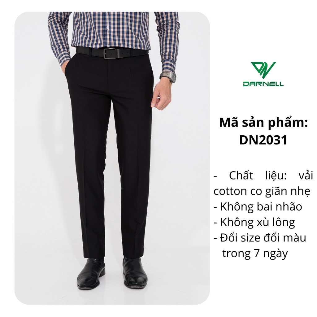 Quần âu nam Darnell thời trang công sở form chuẩn slimfit chất quần tây dày dặn tôn dáng DN2031