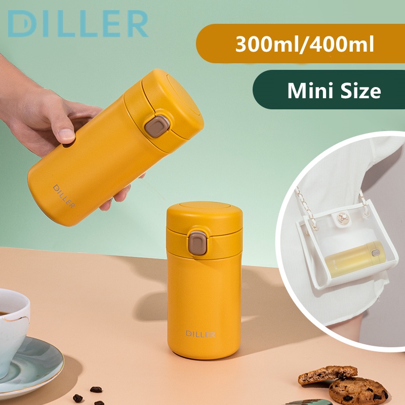 Bình giữ nhiệt chân không DILLER MLH8978 300ml/400ml bằng thép không gỉ cao cấp