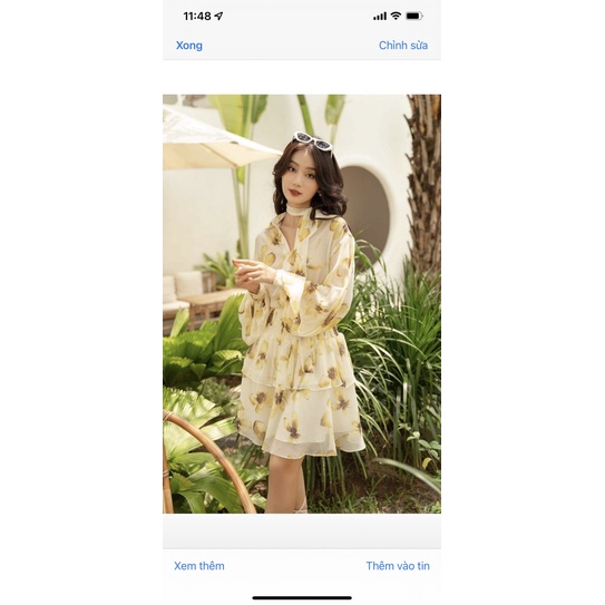 Váy Hoivu set vàng