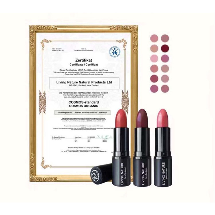 [Hỏa tốc] Son Môi Organic Màu Hồng Đào Living Nature Lipstick Laughter 05