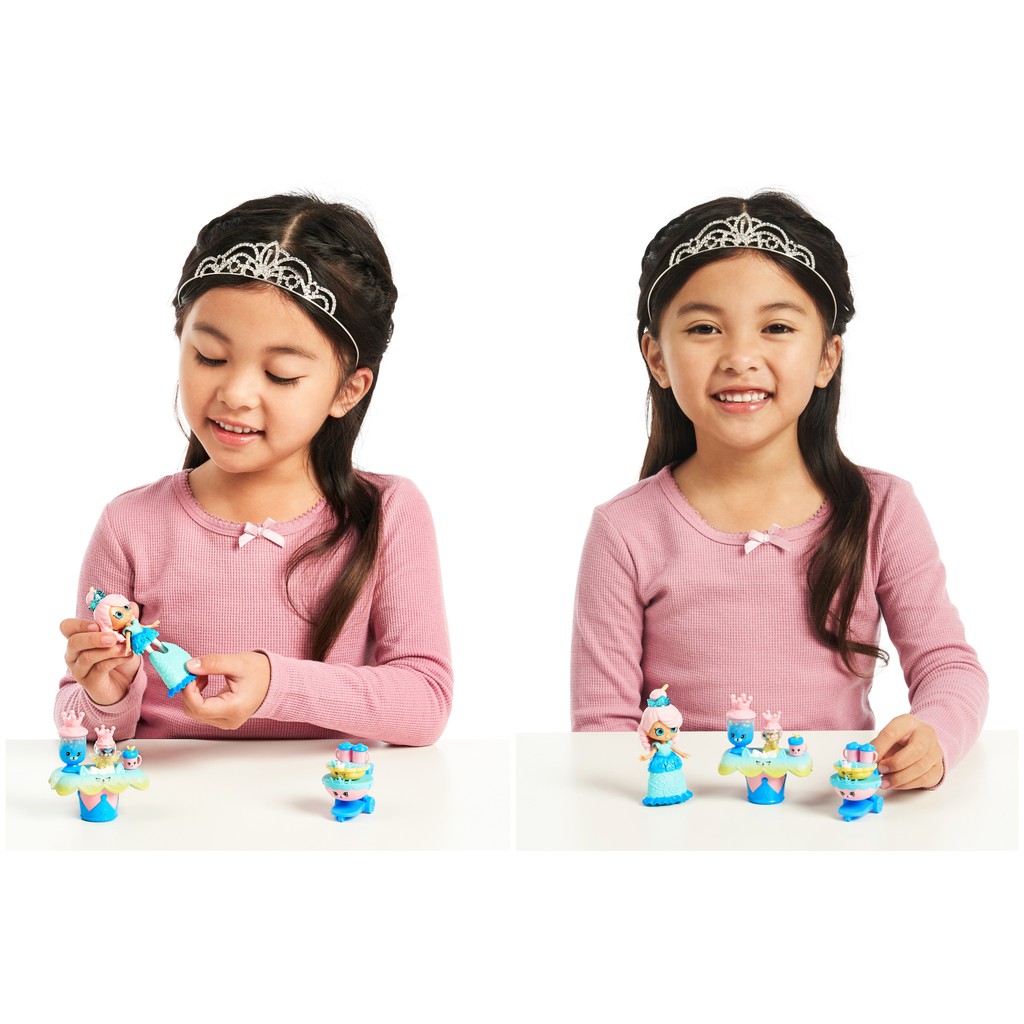 Combo 2 HỘP 🎉 Búp bê & Quầy bánh kẹo mèo đáng yêu - Đồ chơi Shopkins Royal Trend VNXK