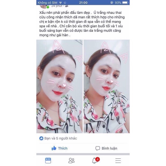 Gói Ủ Trắng Face Nhau Thai Cừu Nội Địa Nhật | BigBuy360 - bigbuy360.vn