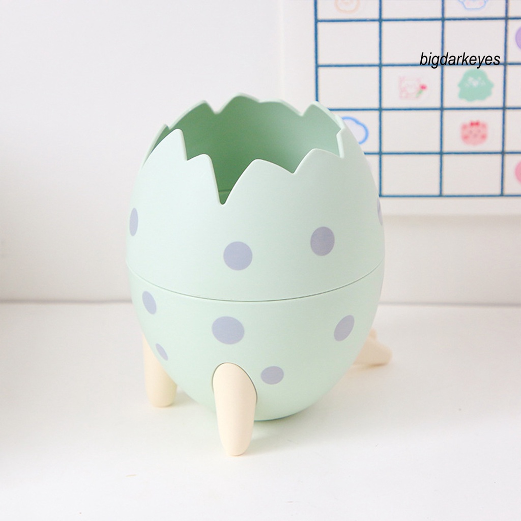 Giá Đỡ Bút Hình Quả Trứng Khủng Long Đáng Yêu Bằng Nhựa Sức Chứa Lớn Dành Cho Gia Đình