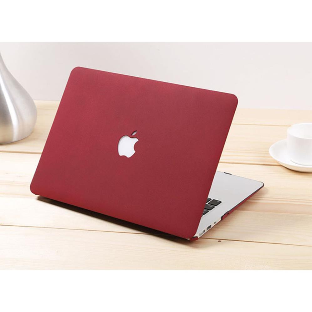 (Update mới nhất) Combo Ốp Macbook, case macbook chống va đập, chống xước Màu Đỏ Đô, ốp macbook mỏng nhẹ