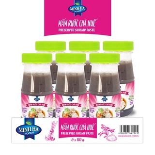 Lốc 6 hũ mắm ruốc chà huế 110g - thương hiệu minh hà foods