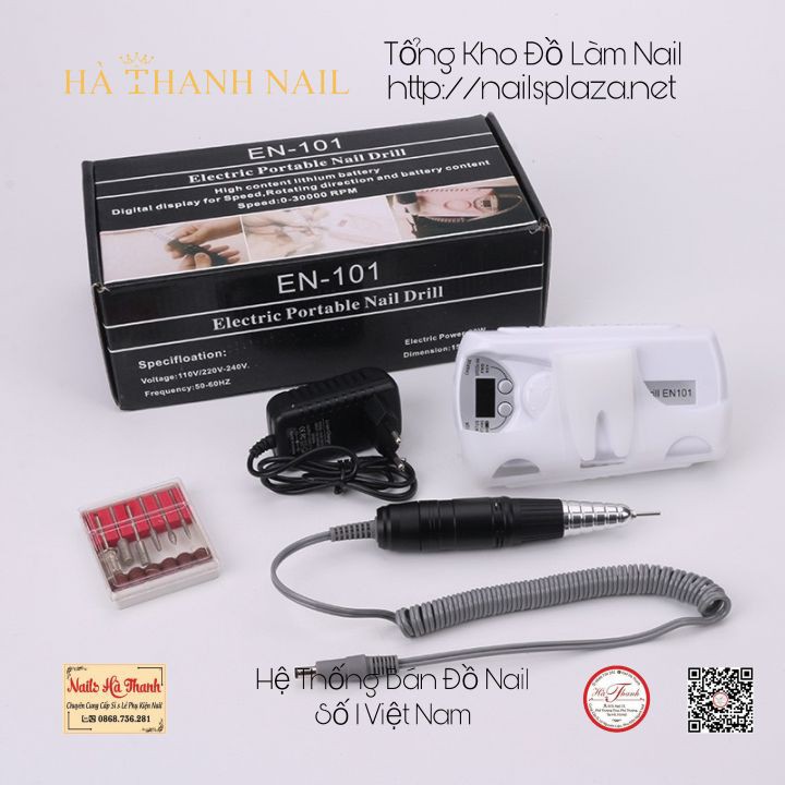 [ Hàng Chính Hãng ] Máy Mài Móng Tay , Máy Mài EN101 Tích Điện Làm Nail