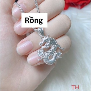 Mặt dây chuyền bạc 12 con giáp (không dây)