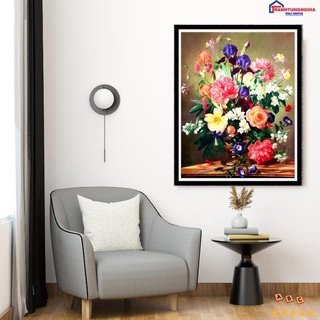 Tranh đính đá bình hoa nghệ thuật DD9813 (50cm x 60cm)