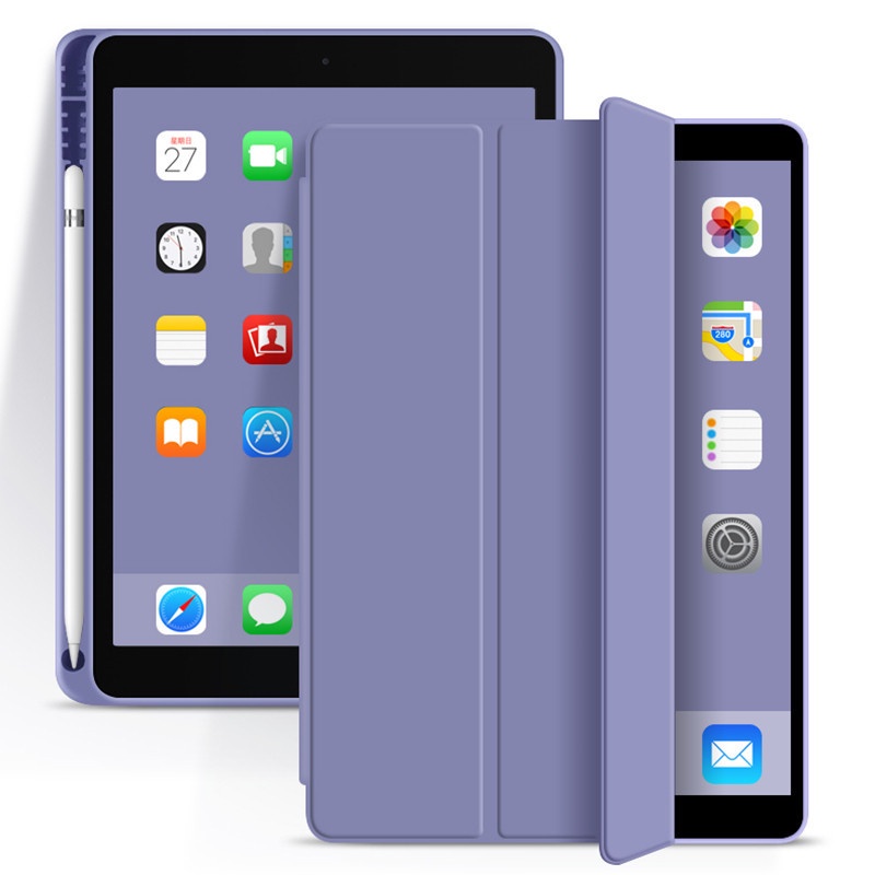 Bao Da Máy Tính Bảng TPU Thông Minh Cho iPad Pro 11 12.9 10.5 Air 3 4 5 10.9 10.2 9.7 2018 2017 Mini 5 6 2021 2020 Giá Đỡ