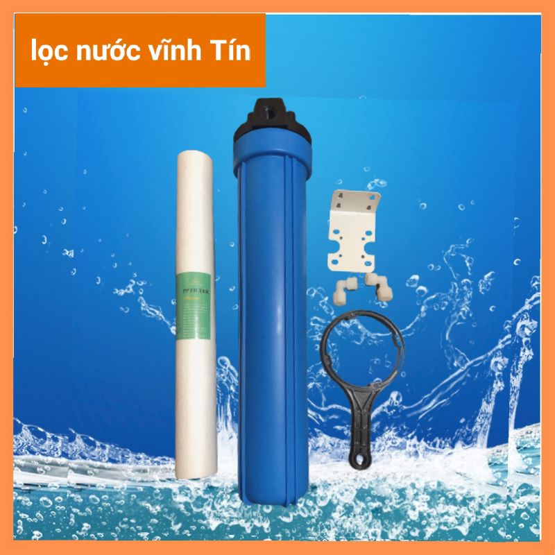 bộ cốc lọc thô 20inh xanh đủ bộ