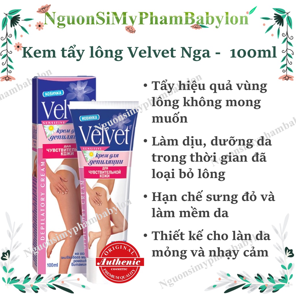 Kem tẩy lông vevel Nga