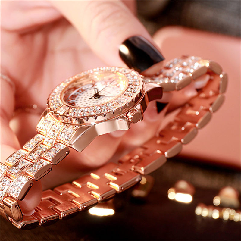 ZOLFA Fashion Starry Sky Ladies Steel Band Watch Luxury Rhinestone Womens Quartz Wristwatch Alloy Watches Ladies Timepiece Đồng hồ nữ