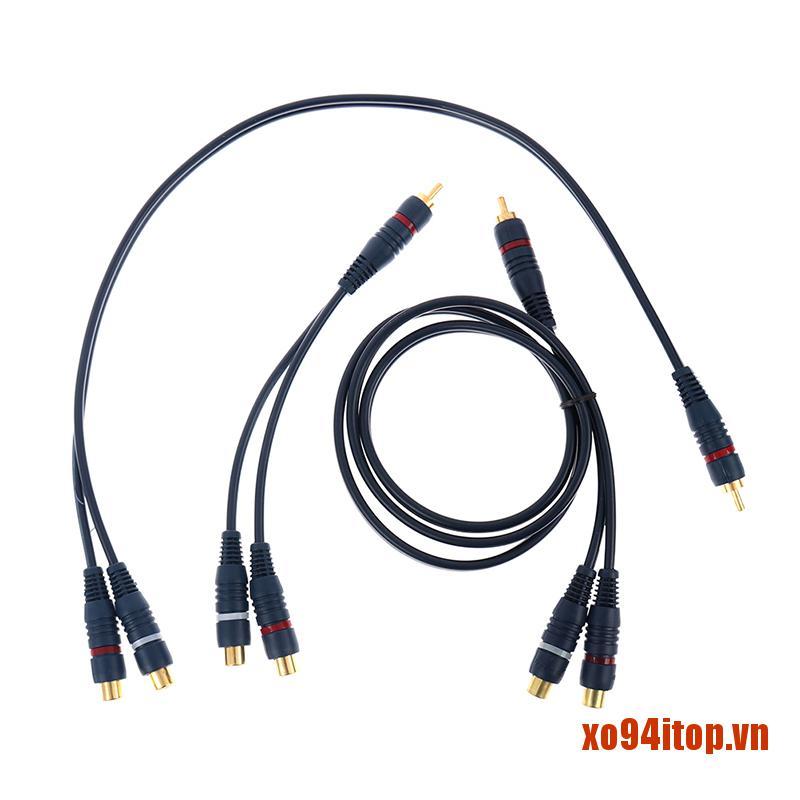 Dây Cáp Âm Thanh Chia 2 Cổng Rca Sang 1 Rca