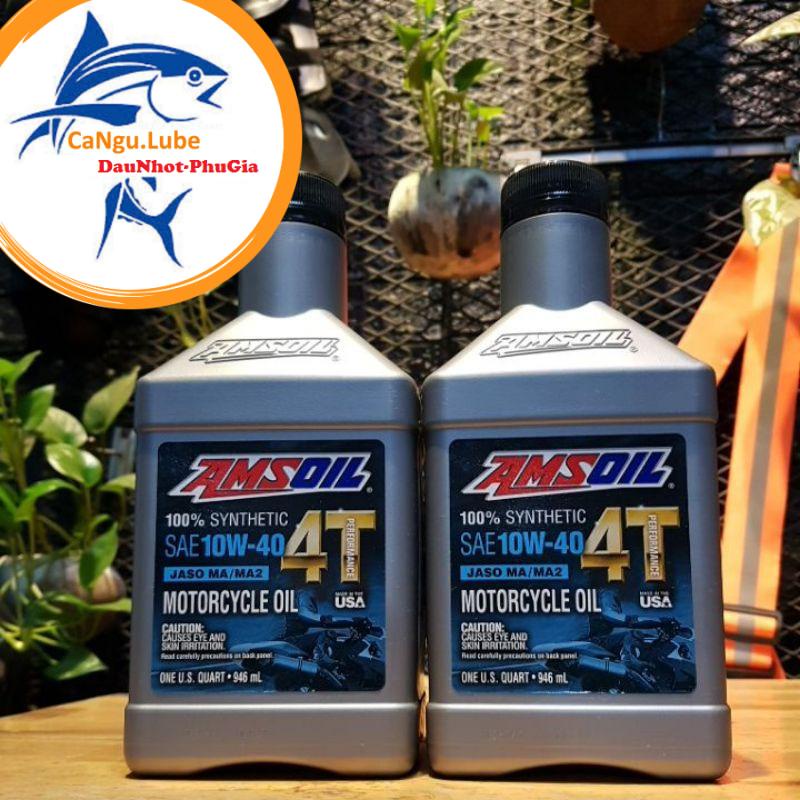 [DauNhot-PhuGia]nhớt Amsoil 4T 10W40 chai 946ml, mua nhớt Amsoil 10W40 giá rẻ mà nhiều sự lựa chọn dung tích.