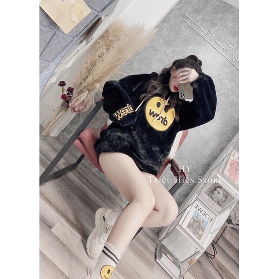 Áo lông mặt cười Drew