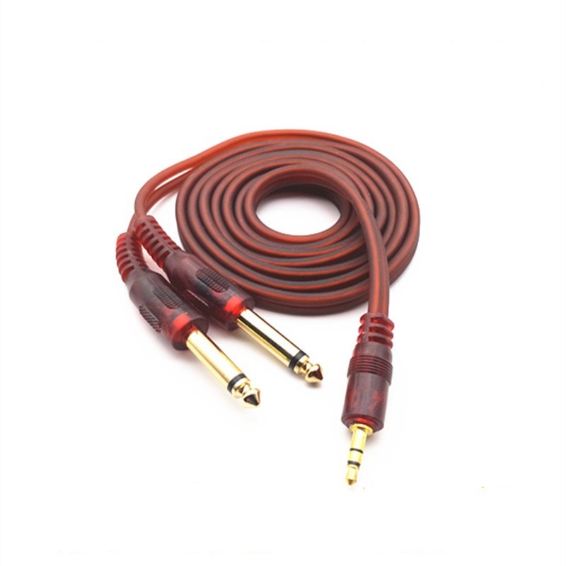 Cáp Audio 3.5mm ra 2 đầu 6.5mm lõi đồng OFC - Cáp âm thanh - 3.5 ra 2 đầu 6.5