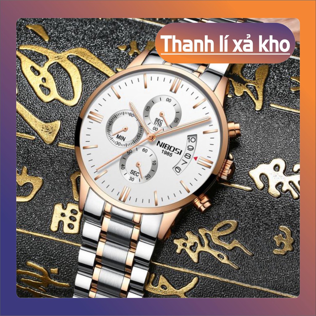 ĐỐT KHO Đồng hồ nam NIBOSI chính hãng NI2309 tặng dụng cụ tháo chốt XẢ HÀNG