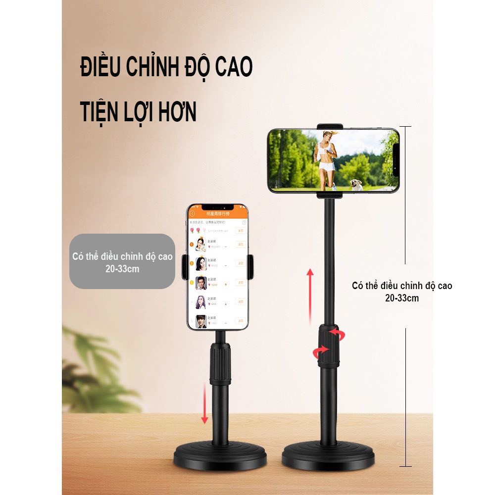 Giá Đỡ Điện Thoại Live Stream Xem Phim Chụp Ảnh  Xoay 360 Độ Chân Đỡ Nặng Vô Cùng Chắc Chắn