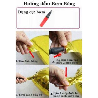 [XẢ KHO_FREESHIP]  Set Bóng Sinh Nhật (Tặng Bơm Bóng + Keo Dán)