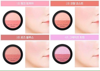 Phấn má hồng 2 màu Missha Dual