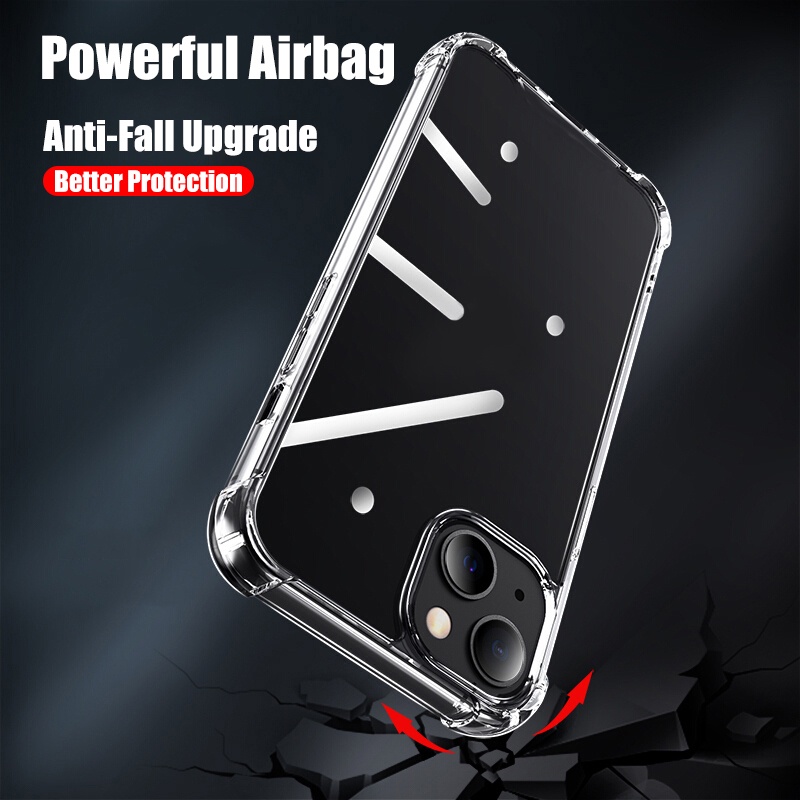 Ốp Điện Thoại Silicon tpu Mềm Trong Suốt Chống Sốc Cho iPhone 14 13 12 Mini 11 Pro Max iPhone11 iPhone12 Pro Max