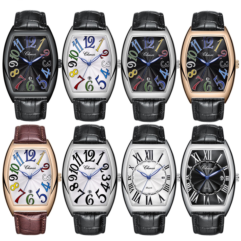 Đồng Hồ Nam Dây Da Sang Trọng Chexi 8217