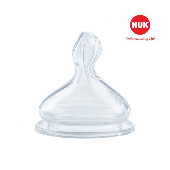 SET 2 NÚM TI NUK SILICONE MỘT TIA (ĐƠN TIA) CHO BÌNH PREMIUM CHOICE ĐỦ SIZE