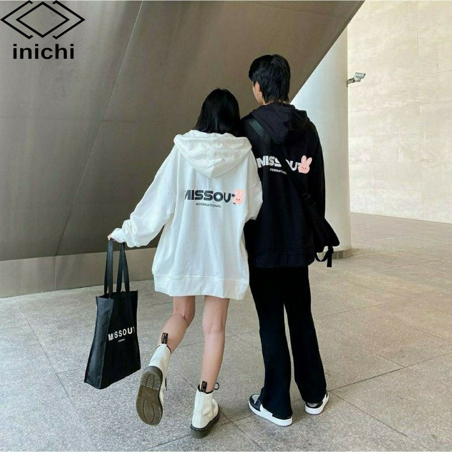 [Mã WABRWA15 giảm 15% đơn 300K] Áo Hoodie INICHI A847 chất nỉ ngoại form rộng có mũ có day kéo cho nam nữ in chữ MISSOUT | BigBuy360 - bigbuy360.vn