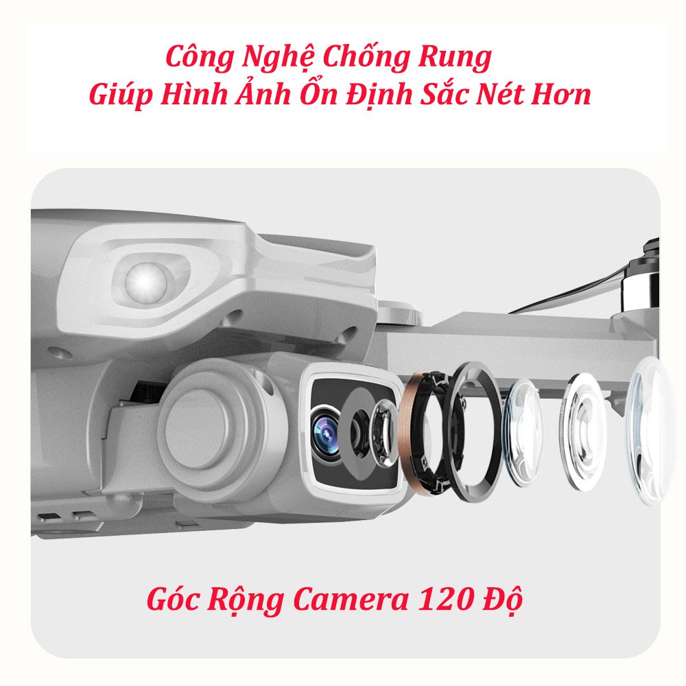 Máy bay camera 4k flycam mini giá rẻ ⚡️𝐅𝐑𝐄𝐄 𝐒𝐇𝐈𝐏⚡️ flycam điều khiển từ xa quay phim, chụp ảnh, động cơ không chổi than